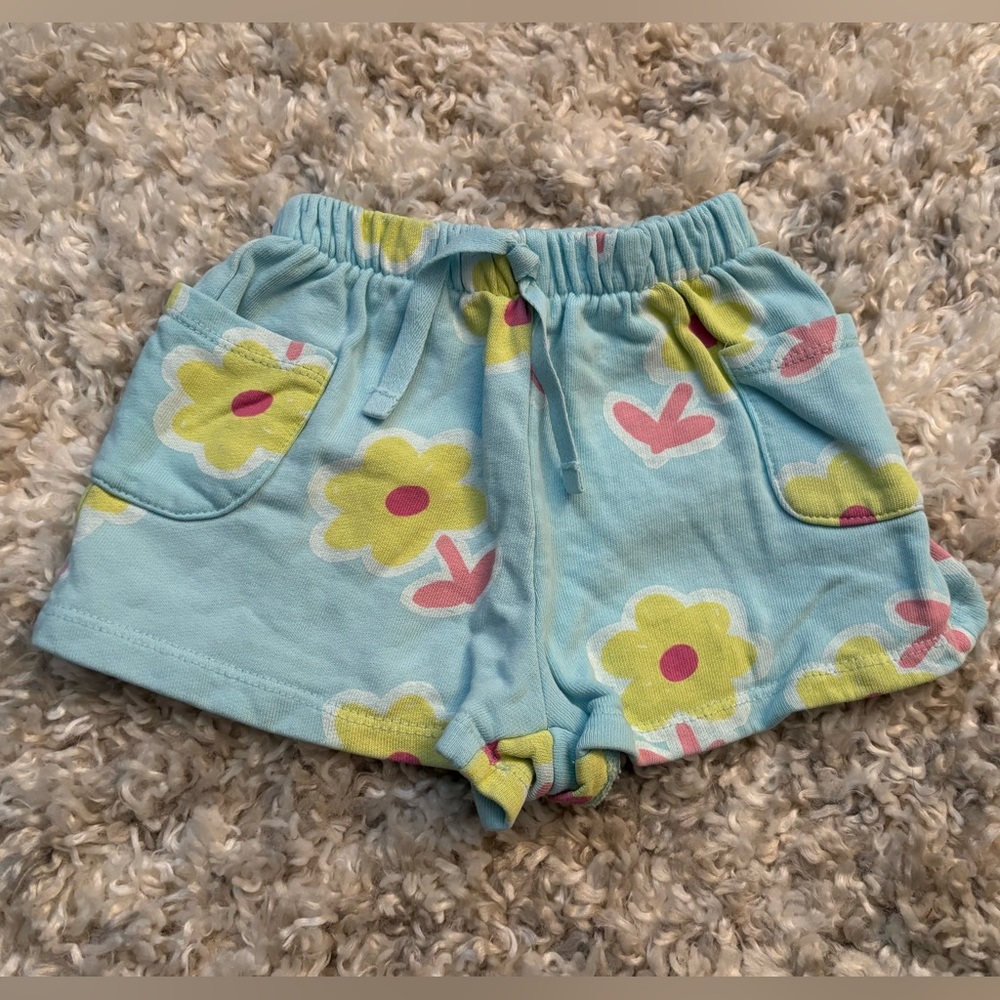 Zara Kids Blue Floral Shorts